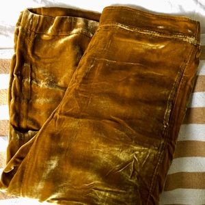 Madewell cropped pull-on velvet pants